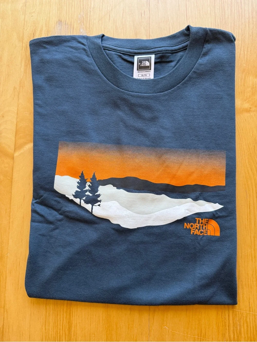 The North Face Mountain Sunset Graphic Tee Blue XL